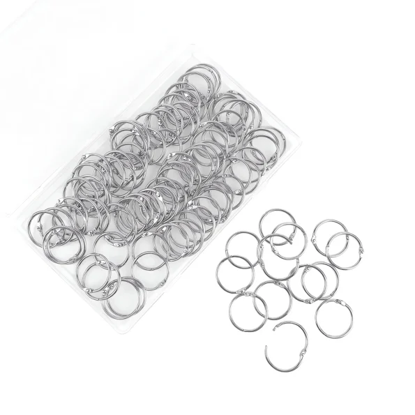 1 inch loose leaf binder rings metal