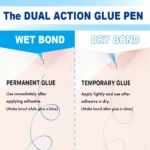 2 way glue pen chisel tip for crafting and DIY (1)