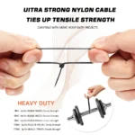 046-Self-Locking Nylon Cable Zip Ties Set-