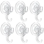 048-Clear Heavy Duty Suction Cup Hooks for Shower