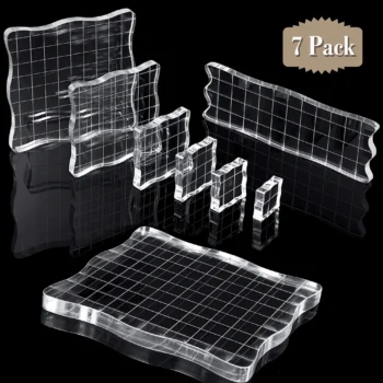 Acrylic stamp blocks for crafting
