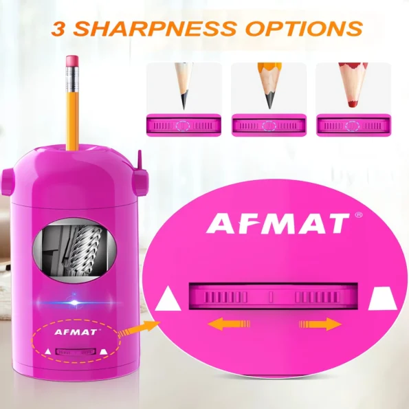 Automatic electric pencil sharpener for colored pencils