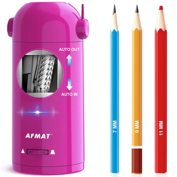 Automatic electric pencil sharpener for colored pencils