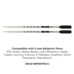 Ballpoint Pen Refill Black Ink Medium Point (1)