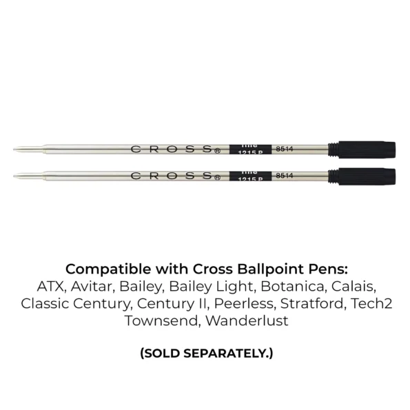 Ballpoint Pen Refill Black Ink Medium Point