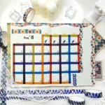 Black Washi Tape Set with Gold Foil (5)
