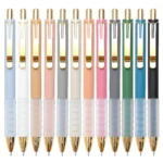Black ballpoint pens with soft grip (6)
