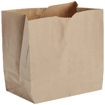 Brown paper lunch bags flat bottom disposable