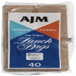Brown paper lunch bags flat bottom disposable (5)