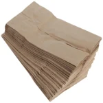 Brown paper lunch bags flat bottom disposable (5)