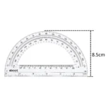 Clear Plastic Math Protractors (1)