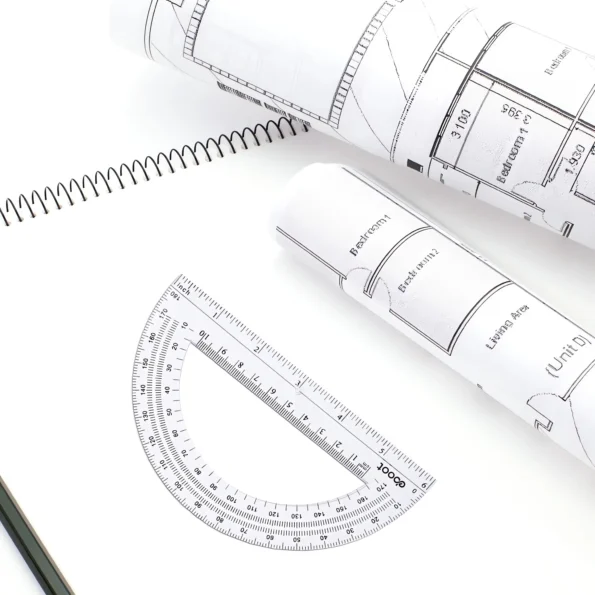 Clear Plastic Math Protractors