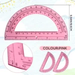 Clear Plastic Math Protractors (1)