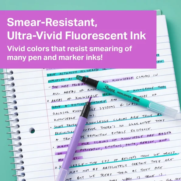 Clear View Tip Highlighters Set