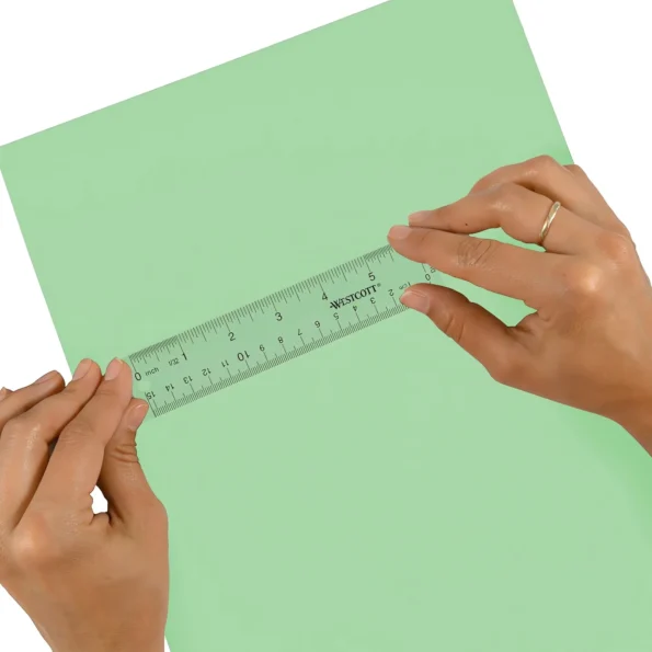 Clear acrylic ruler transparent measuring tool