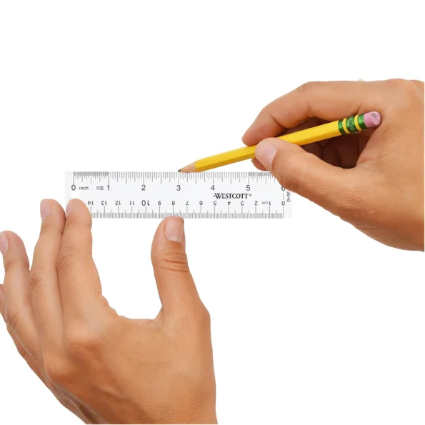 Clear acrylic ruler transparent measuring tool