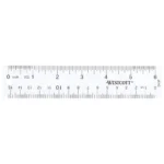 Clear acrylic ruler transparent measuring tool