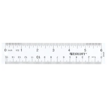 Clear acrylic ruler transparent measuring tool