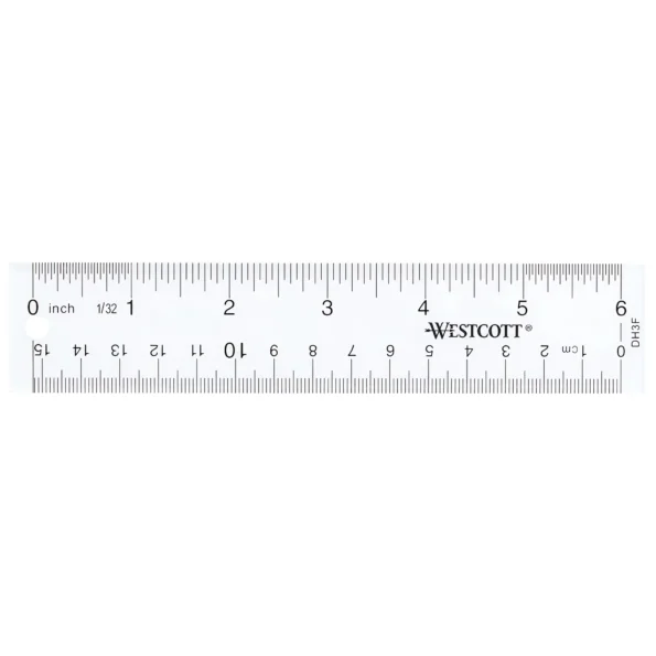 Clear acrylic ruler transparent measuring tool