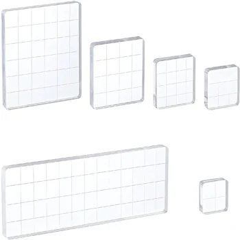 Clear acrylic stamp blocks for crafts