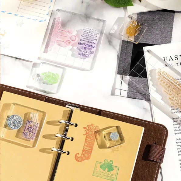 Clear acrylic stamp blocks for crafts