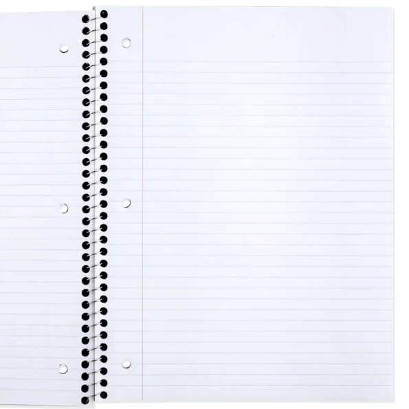 College ruled spiral notebooks
