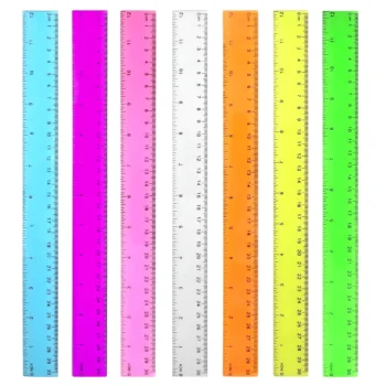 Color Transparent Ruler Plastic
