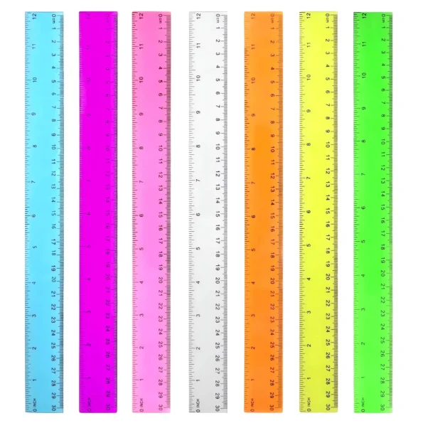 Color Transparent Ruler Plastic