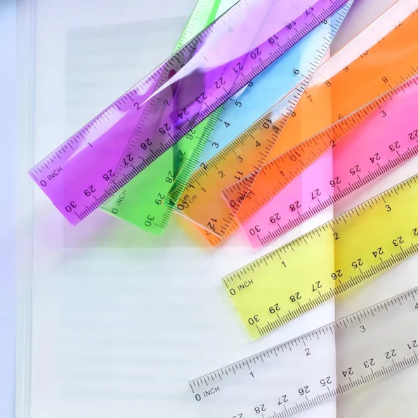 Color Transparent Ruler Plastic
