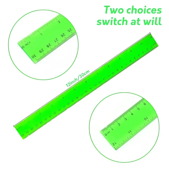 Color Transparent Ruler Plastic