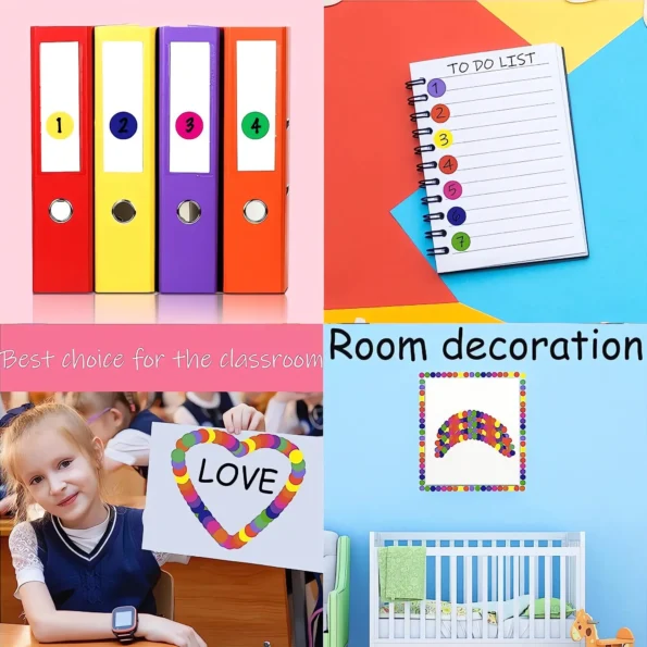 Colored dot stickers for labeling