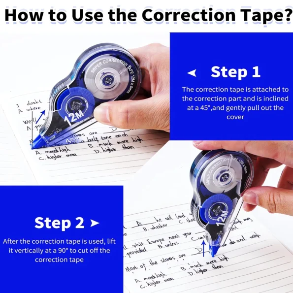 Correction tape for office and school use