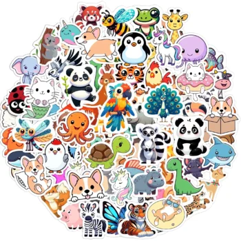 Cute animal stickers for kids