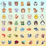 Cute animal stickers for kids (1)