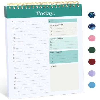 Daily to do list notepad planner for productivity