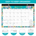 Desk calendar monthly planner wall hanging (6)