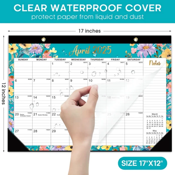Desk calendar monthly planner wall hanging