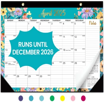 Desk calendar monthly planner wall hanging