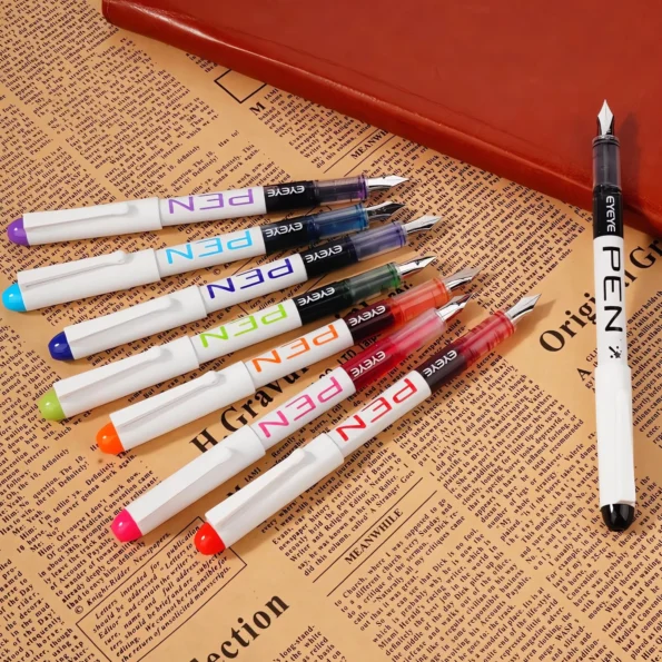 Disposable fountain pens set