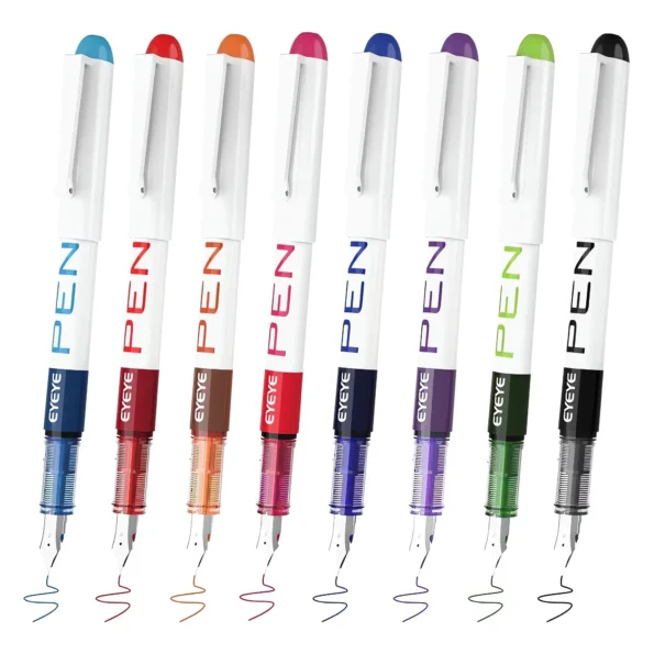 Disposable fountain pens set