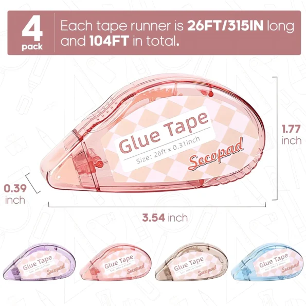 Double sided tape roller for crafts