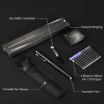 Fine nib fountain pen set (7)