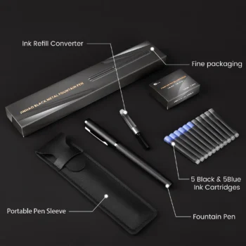 Fine nib fountain pen set