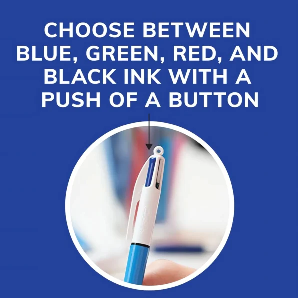 Four color retractable ballpoint pens