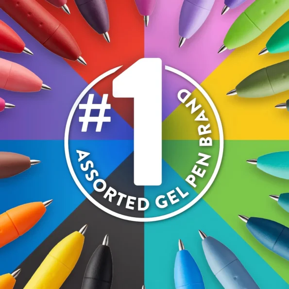 Gel Pens Assorted Colors Medium Point