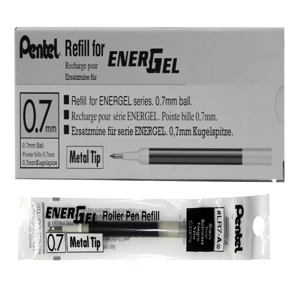 Gel pen refill black ink smooth writing