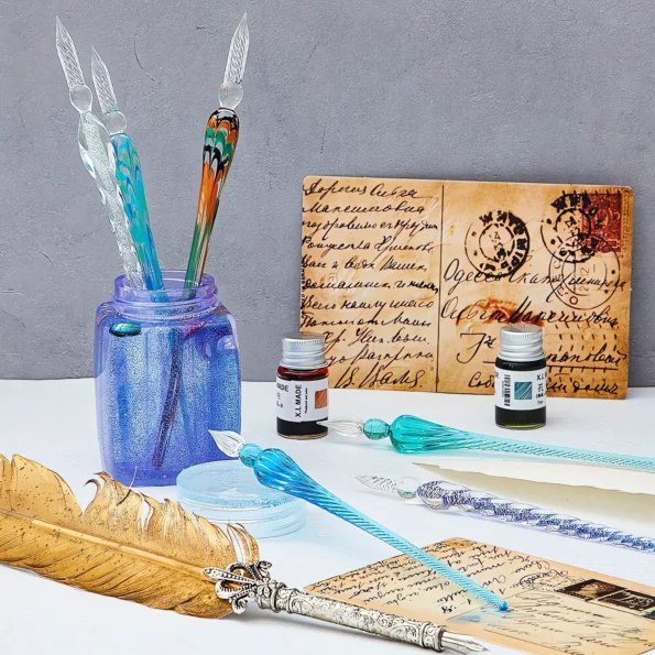 Handmade Crystal Glass Dip Pen