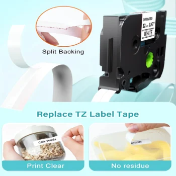 Label maker tape refill for Brother P Touch