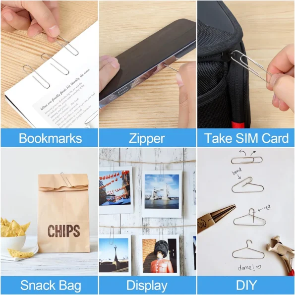 Large Paper Clips for Office and School Use