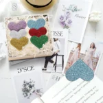 Leather heart corner bookmarks (7)